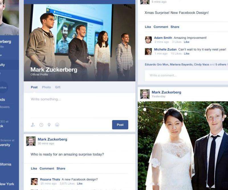 Facebook界面的改变
